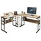 Costway L-Shaped Computer Desk Drafting Table Workstation w/ Tiltable Tabletop